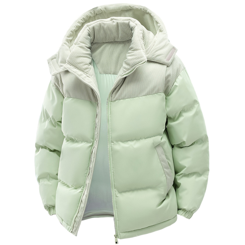 Winterjas Heren | Gewatteerde Jas met Capuchon | Warm & Winddicht