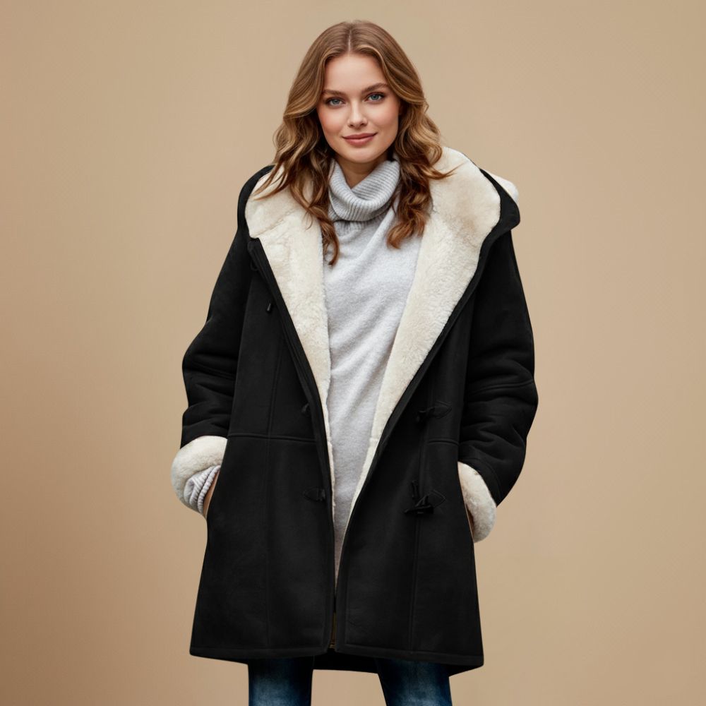 Wintermantel Damen | Dufflecoat | Knebelknöpfe für Zeitlose Wärme 8