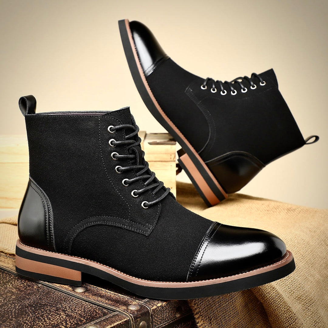 Herren Oxford Stiefel Rutschfeste Sohle Goodyear Naht 7