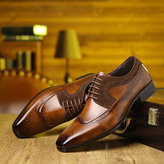Herren Business Schuhe Gepolstert Rutschfeste Laufsohle 4