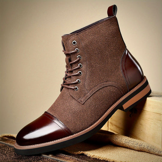 Herren Oxford Stiefel Rutschfeste Sohle Goodyear Naht 9