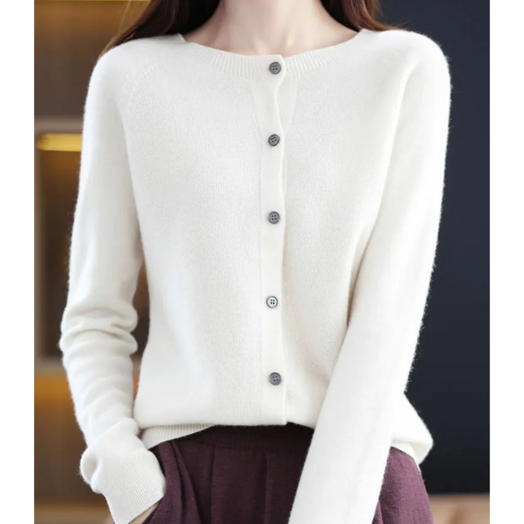 Zachte Merino Wollen Dames Cardigan - Milana 2