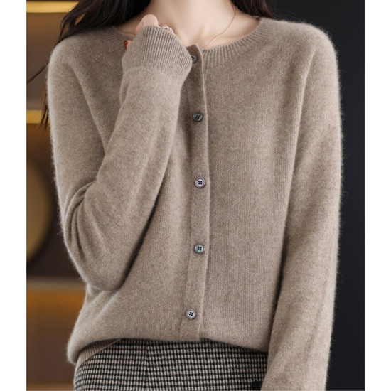 Zachte Merino Wollen Dames Cardigan - Milana 8
