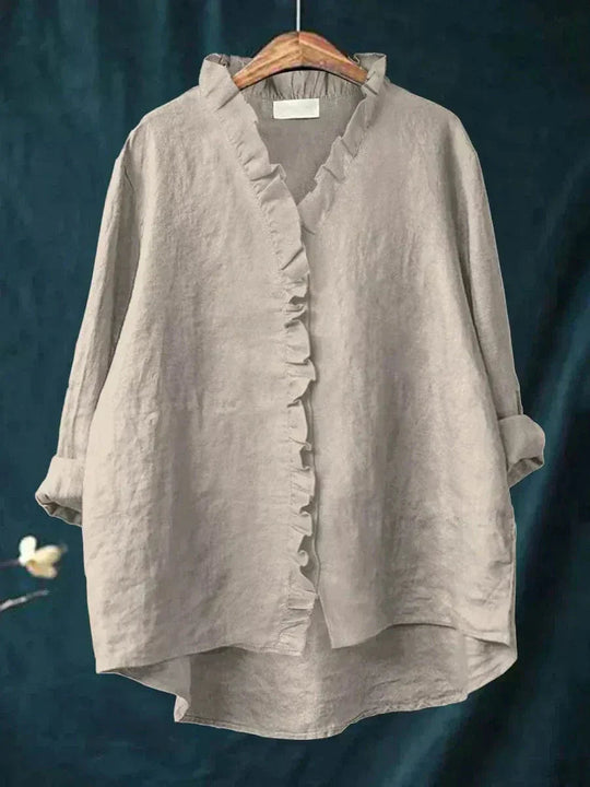 Zomer Blouse Dames | Artistieke Print & Losvallende Pasvorm