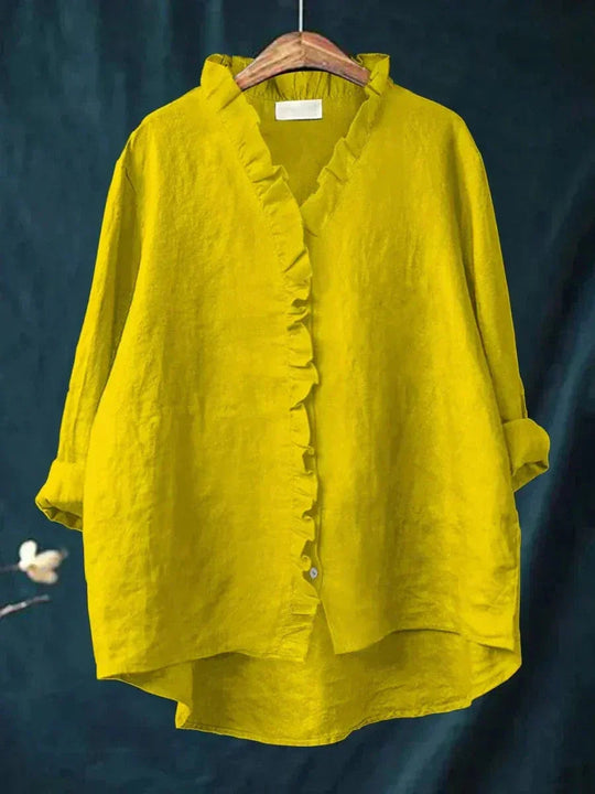 Zomer Blouse Dames | Artistieke Print & Losvallende Pasvorm