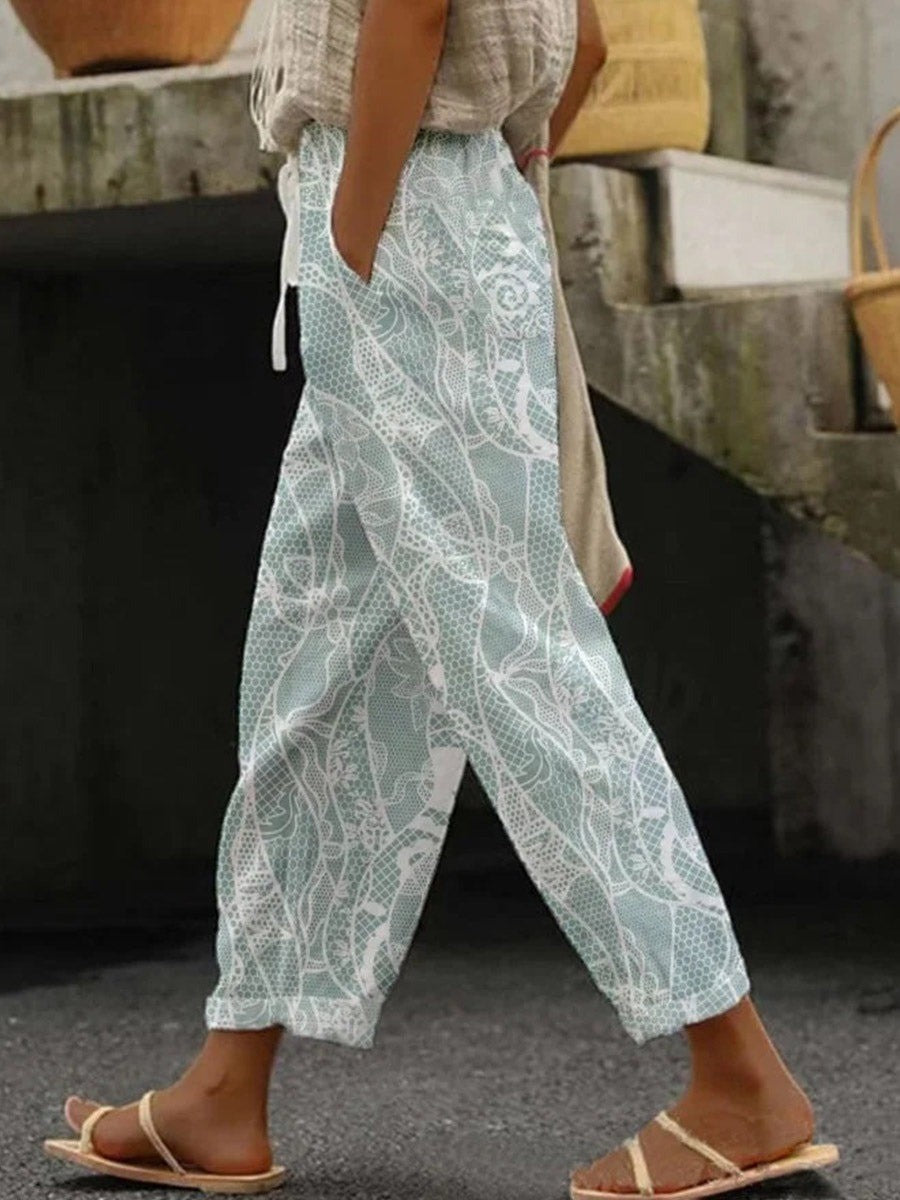 Zomer Broek Dames | Losvallend & Ademend met Stijlvol Print