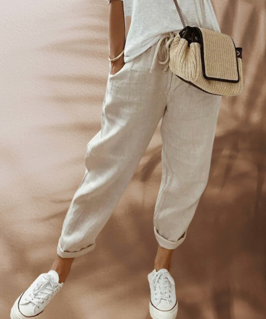Zomer Broek | Koordsluiting & Relaxte Pasvorm