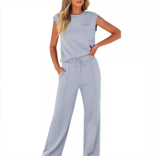 Zomer Jumpsuit Dames | Co-Ord Set met Losse Broek & Mouwloos Top