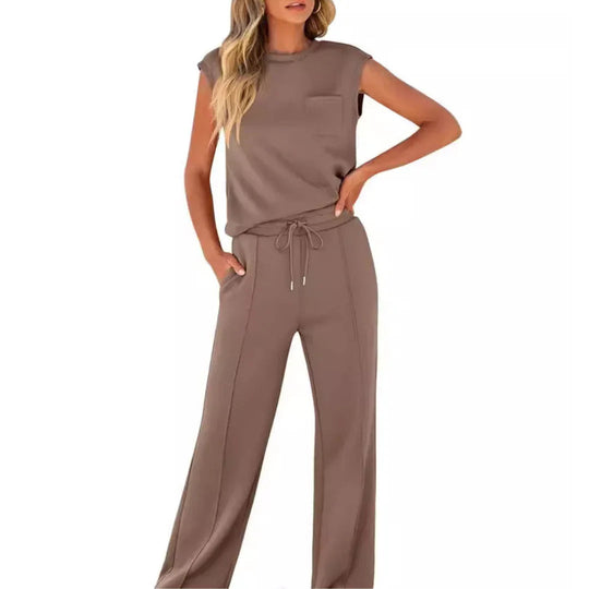 Zomer Jumpsuit Dames | Co-Ord Set met Losse Broek & Mouwloos Top