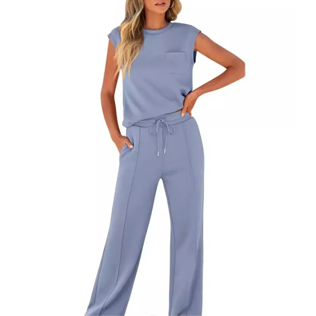 Zomer Jumpsuit Dames | Co-Ord Set met Losse Broek & Mouwloos Top