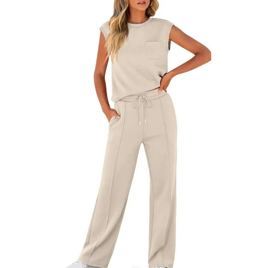 Zomer Jumpsuit Dames | Co-Ord Set met Losse Broek & Mouwloos Top