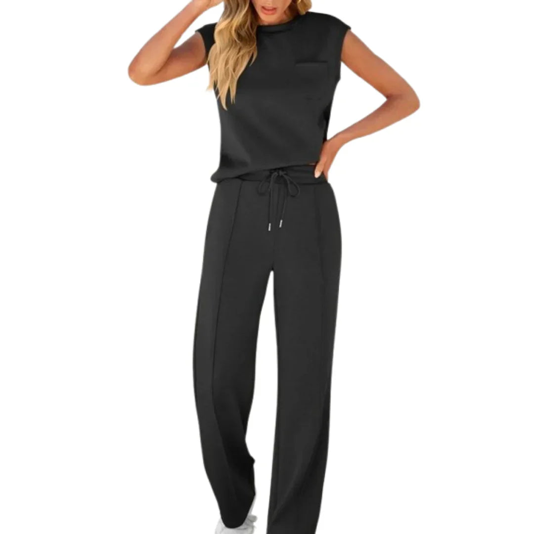Zomer Jumpsuit Dames | Co-Ord Set met Losse Broek & Mouwloos Top