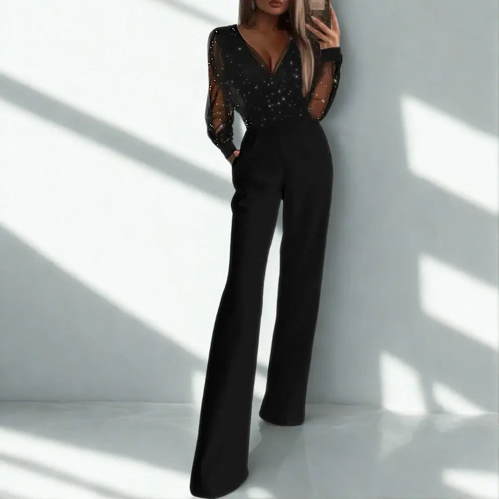 Zomer Jumpsuit Dames | Glitter Bovenstuk & Elegante Pasvorm