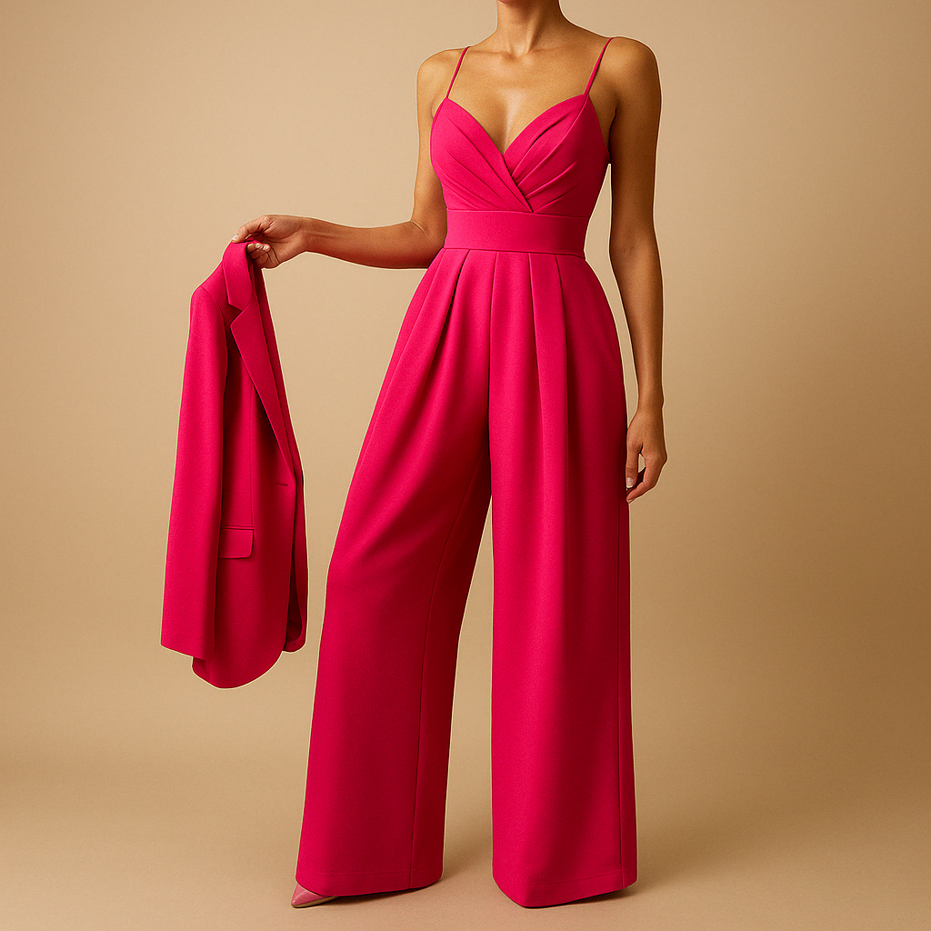 Zomer Jumpsuit Dames | Wijde Pijp & Flatterend Gekruist Décolleté