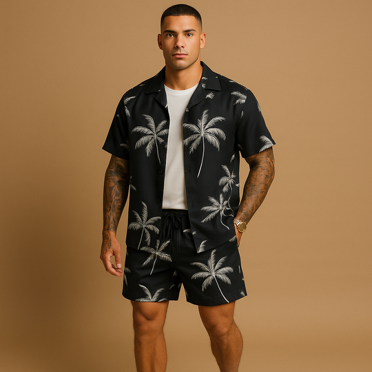 Zomer Outfit Heren | Tropisch Print Set met Shirt & Short