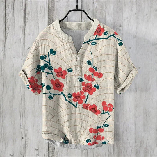 Zomer Polo Heren | Artistieke Print & Luchtig Zomercomfort