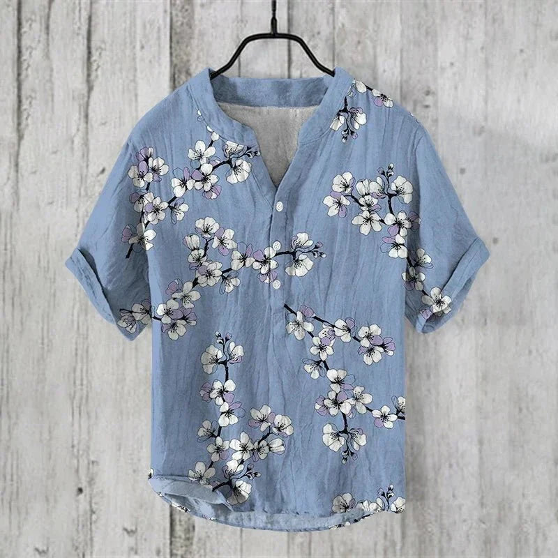 Zomer Polo Heren | Artistieke Print & Luchtig Zomercomfort