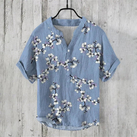 Zomer Polo Heren | Artistieke Print & Luchtig Zomercomfort