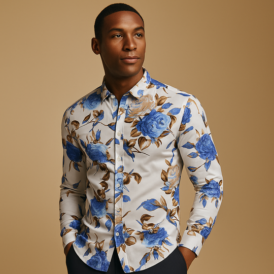 Zomer Polo Heren | Bloemenprint & Stijlvol Design