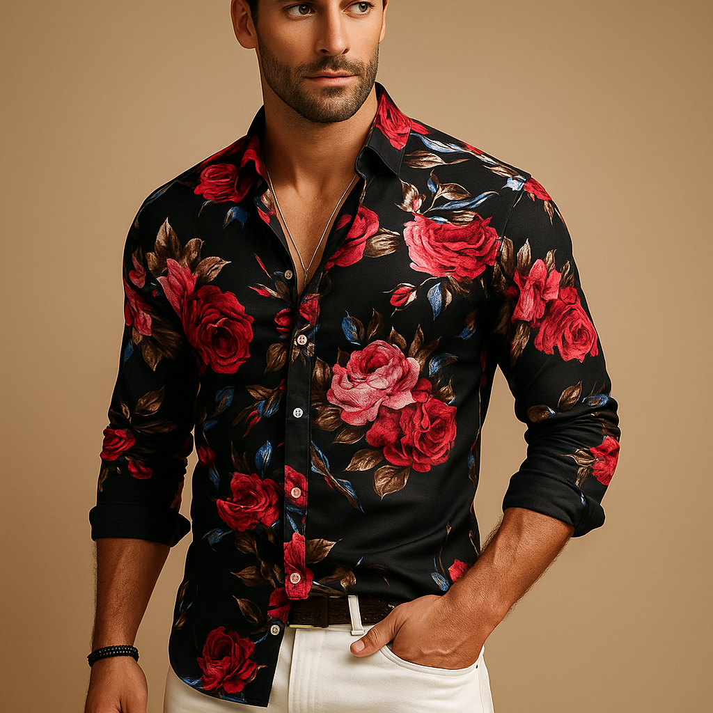 Zomer Polo Heren | Bloemenprint & Stijlvol Design