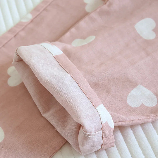 Zomer Pyjama Dames | Loungewear Set met Hartjesprint