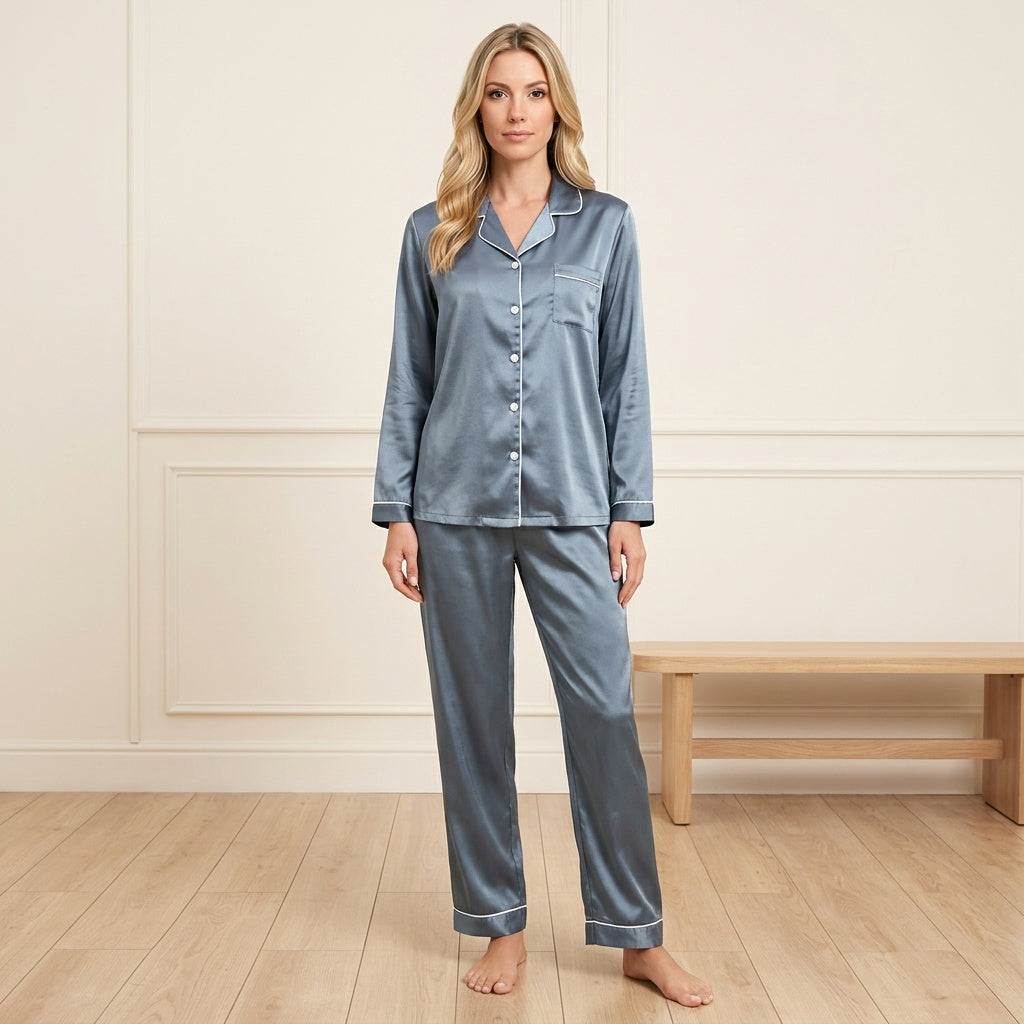 Zomer Pyjama Dames | Satijn Look & Luxe Nachtcomfort
