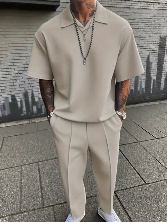 Zomer Set Heren | Matching Korte Mouw Pak & Smart-Casual
