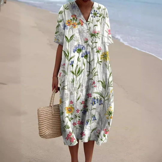 Zomerjurk Dames | Bloemenprint & Luchtige Pasvorm