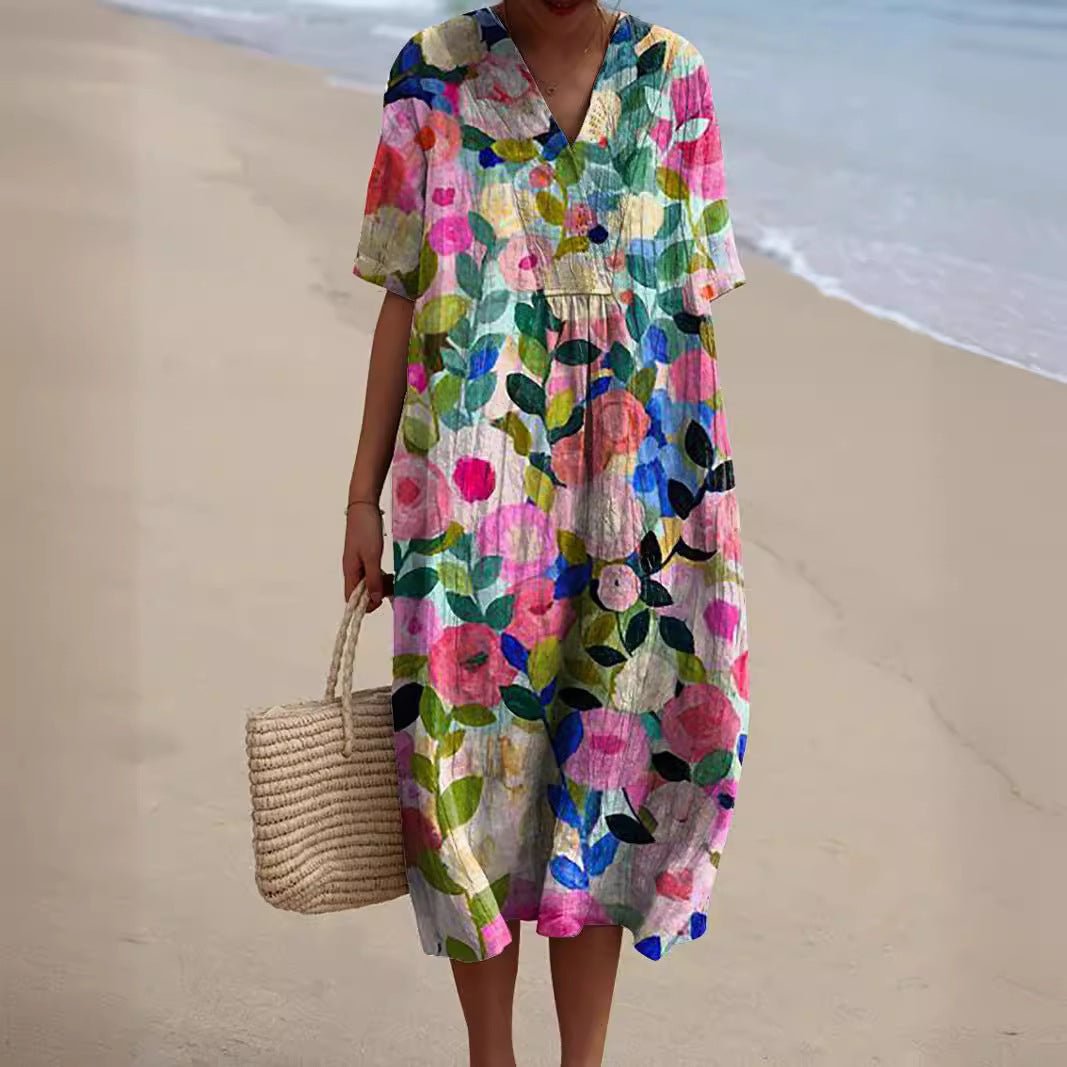 Zomerjurk Dames | Bloemenprint & Luchtige Pasvorm