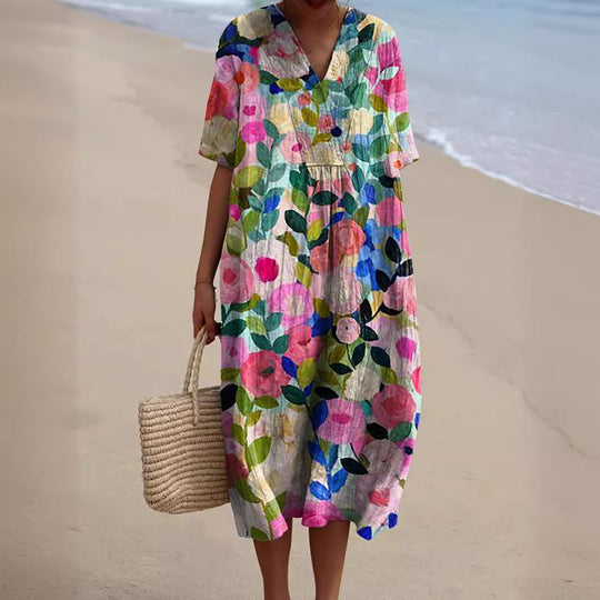 Zomerjurk Dames | Bloemenprint & Luchtige Pasvorm