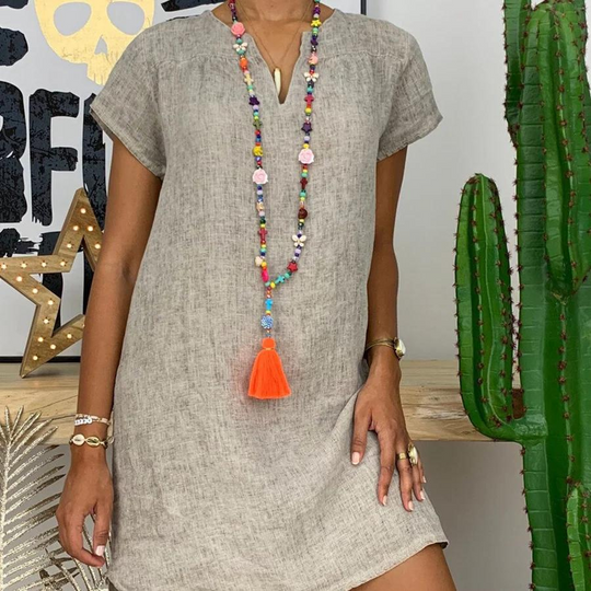 Zomerjurk Dames | Loose Fit & V-hals