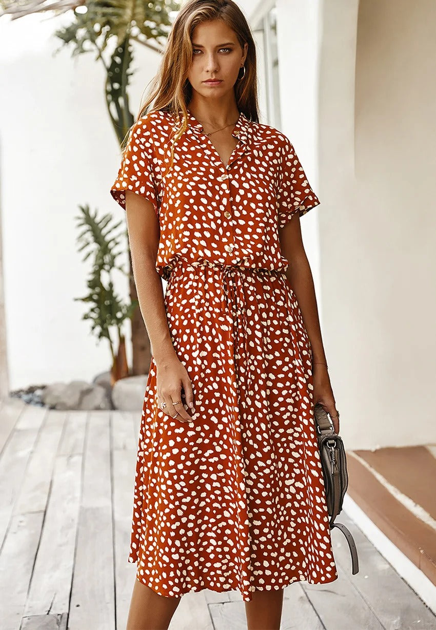 Zomerjurk Dames | Midi-lengte & Verstelbare Taille