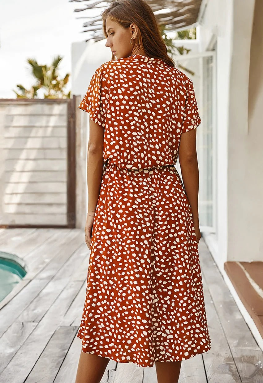 Zomerjurk Dames | Midi-lengte & Verstelbare Taille