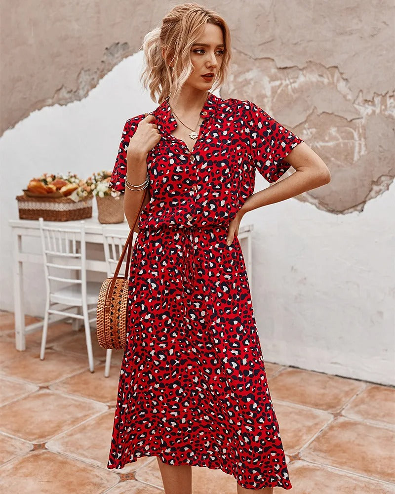 Zomerjurk Dames | Midi-lengte & Verstelbare Taille
