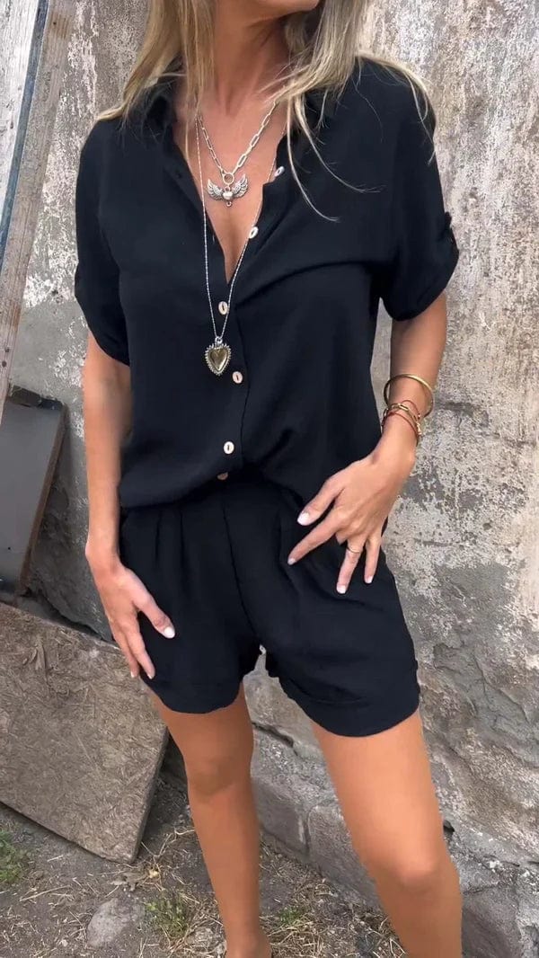 Zomerse Comfortabele Shorts En Blouse Set voor Vrouwen 3