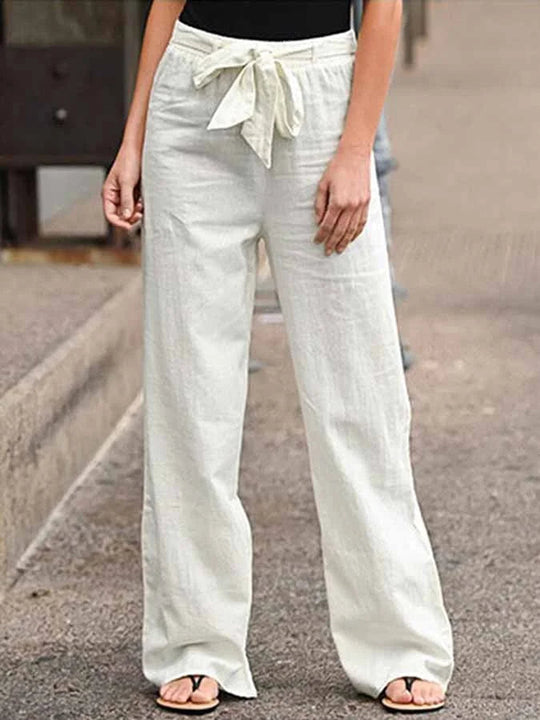 Broek Dames | Wijde Pijpen & Hoge Taille