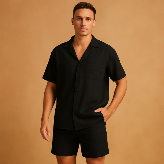 Zomerset Heren | Klassiek V-hals Shirt & Comfortabele Short