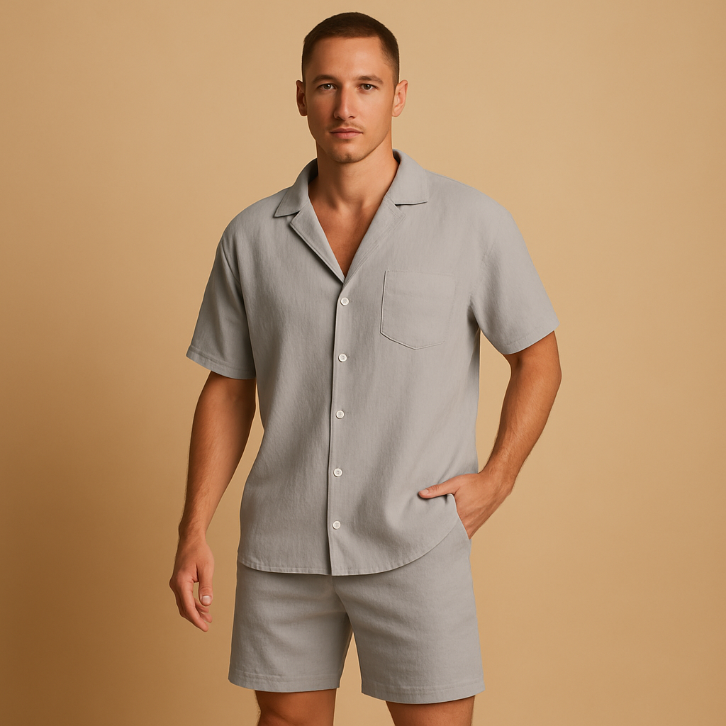 Zomerset Heren | Klassiek V-hals Shirt & Comfortabele Short
