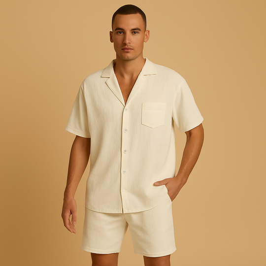 Zomerset Heren | Klassiek V-hals Shirt & Comfortabele Short