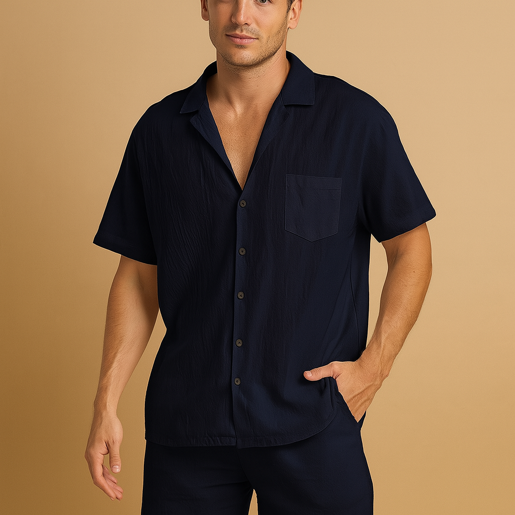 Zomerset Heren | Klassiek V-hals Shirt & Comfortabele Short