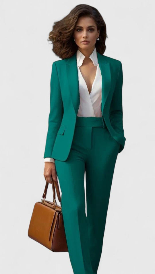 Zweiteiler Damen | Blazer & Hose Elegant Kombinierbar 3