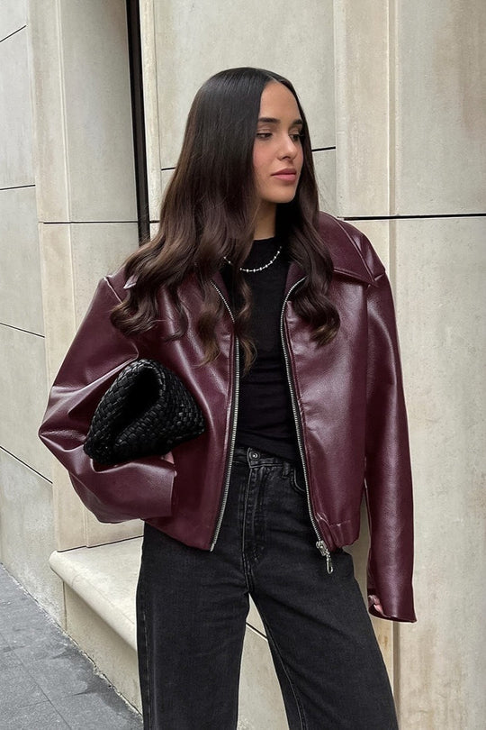 Bikerjacke Damen | Kurz Geschnitten & Lässiger Fit
