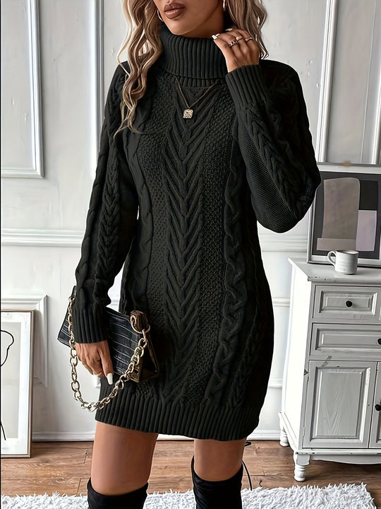 Strickkleid Damen | Rollkragen & Figurbetont 7