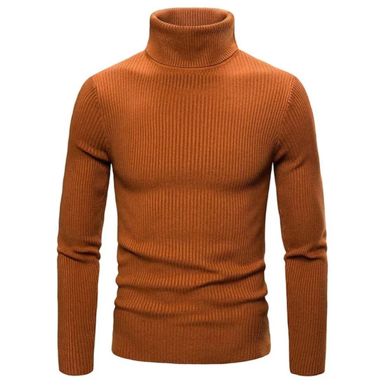 Herren Rollkragenpullover Warm Bequemer Strickpullover 1