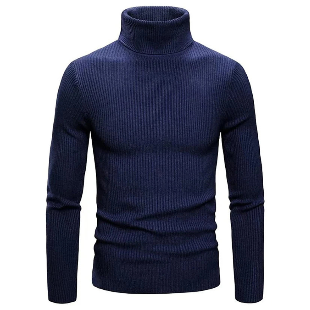Herren Rollkragenpullover Warm Bequemer Strickpullover 8