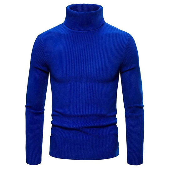 Herren Rollkragenpullover Warm Bequemer Strickpullover 6