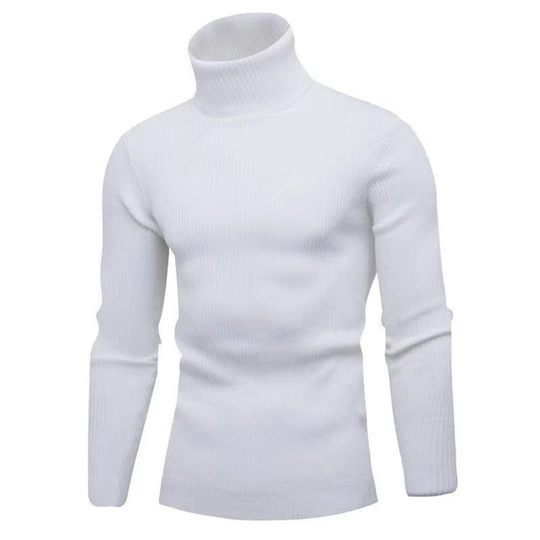 Herren Rollkragenpullover Warm Bequemer Strickpullover 2