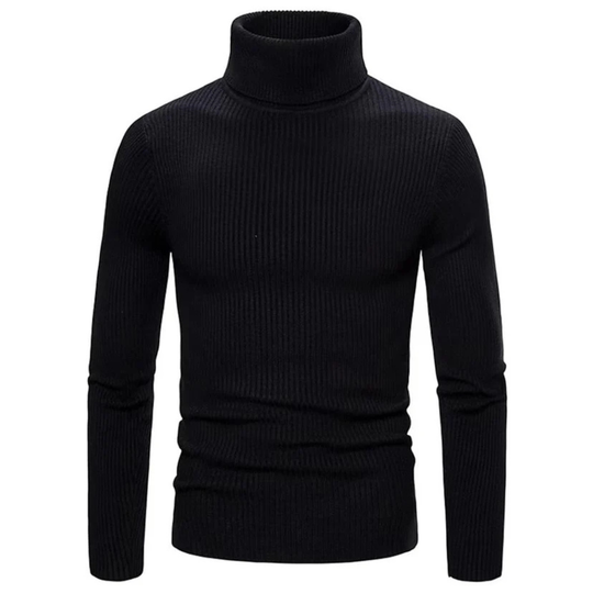 Herren Rollkragenpullover Warm Bequemer Strickpullover 9