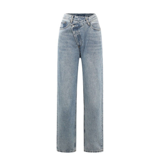 Alexandra | Wide leg jeans voor dames - Lichtblauw