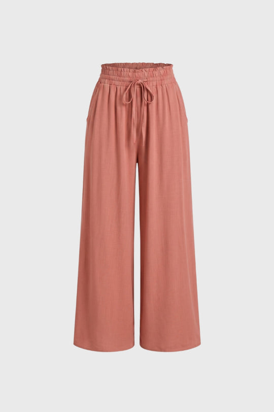 Anne | Wijde palazzo broek voor dames met hoge taille - view 4